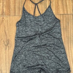 Nike Strappy Gray Backless Running Top